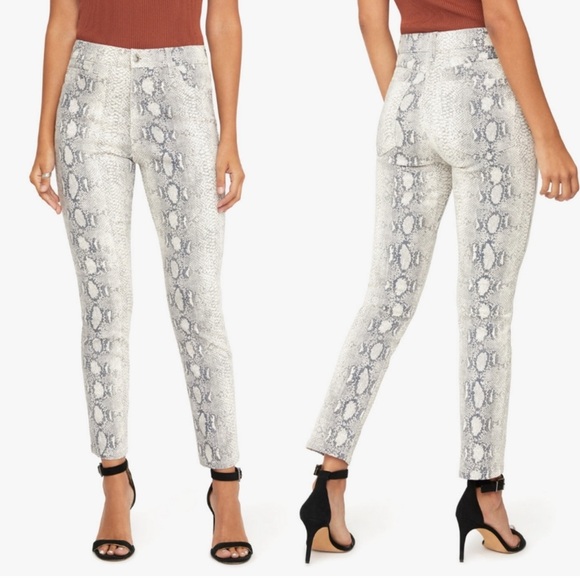 Joe's Jeans Denim - JOE'S JEANS The Luna High Rise Cigarette Skinny Jeans Size 27 Snake Print Denim
